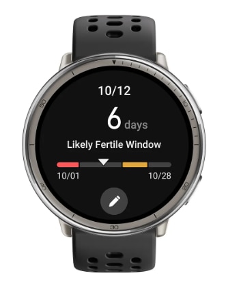 Smartwatch AMAZFIT Active 2, GPS, Android/iOS, Black Leather